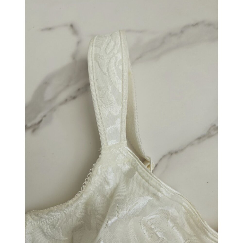 Wacoal Awareness Ivory Floral 85567 Underwire Full Coverage Unlined Bra 34DD - Picture 5 of 10